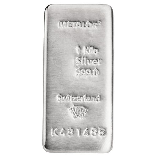 1000 Gramm Silberbarren Metalor