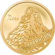 0.5 Gramm Goldmünze Matterhorn 0.5 Gramm Goldmünze Matterhorn