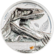 1 Unze Silbermünze Jurassic - Carcharodontosaurus 1 Unze Silbermünze Jurassic - Carcharodontosaurus