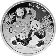 30 Gramm Silber China Panda 2025